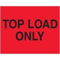Box Partners 8 x 10 in. Top Load Only LabelsFluorescent Red DL1634